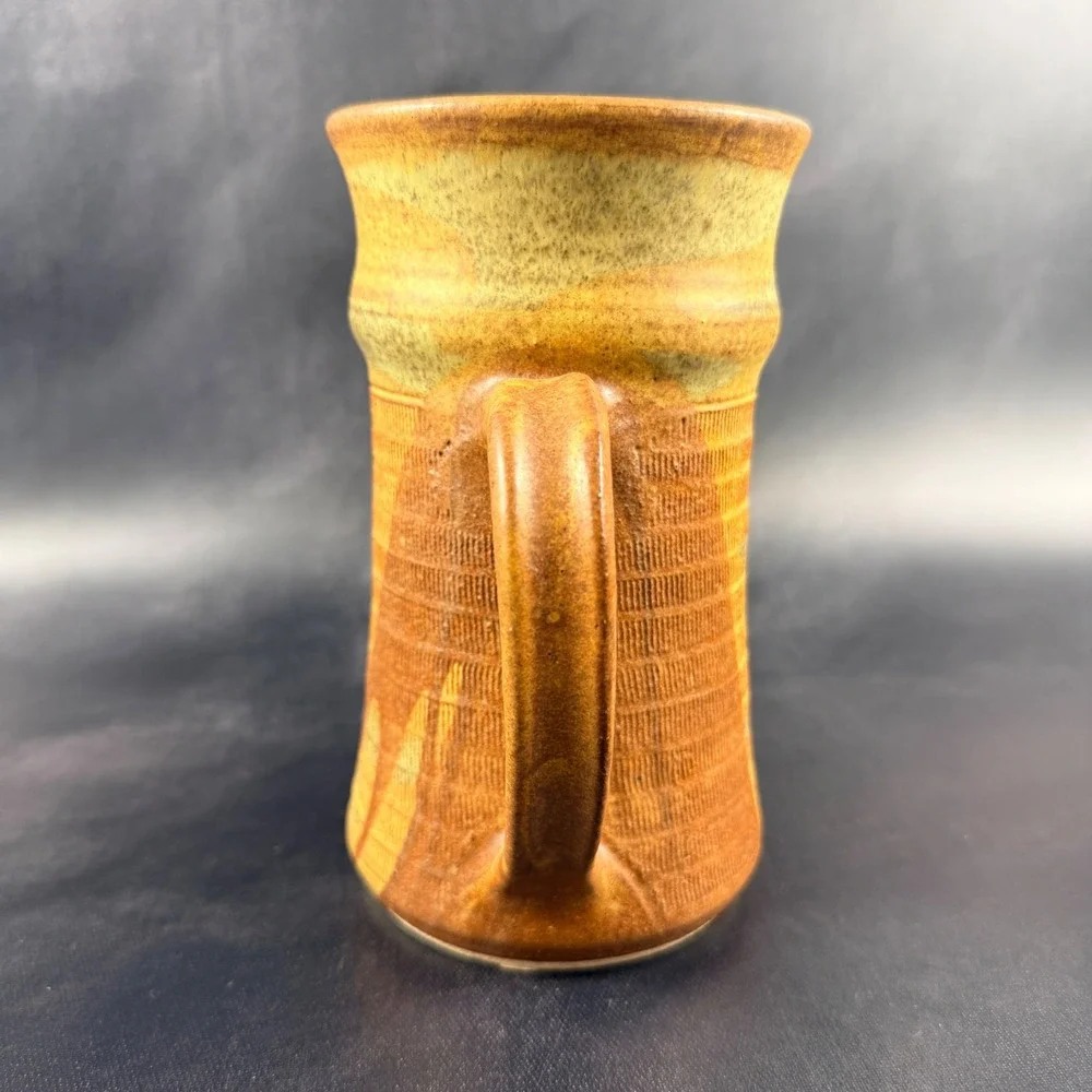 Kenneth Starbird Studio Pottery Stoneware Pitcher Signed Hand Thrown Jug